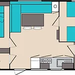 Mobil-home Confortable Avec Terrasse Pour 4 Personnes A - Api-1-52-291